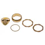 14k Yellow Gold Ring Assortment