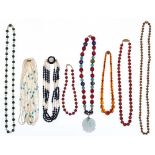 14k Gold Clasp Beaded Necklace Assortment