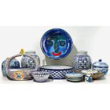 Asian Blue and White Porcelain Assortment