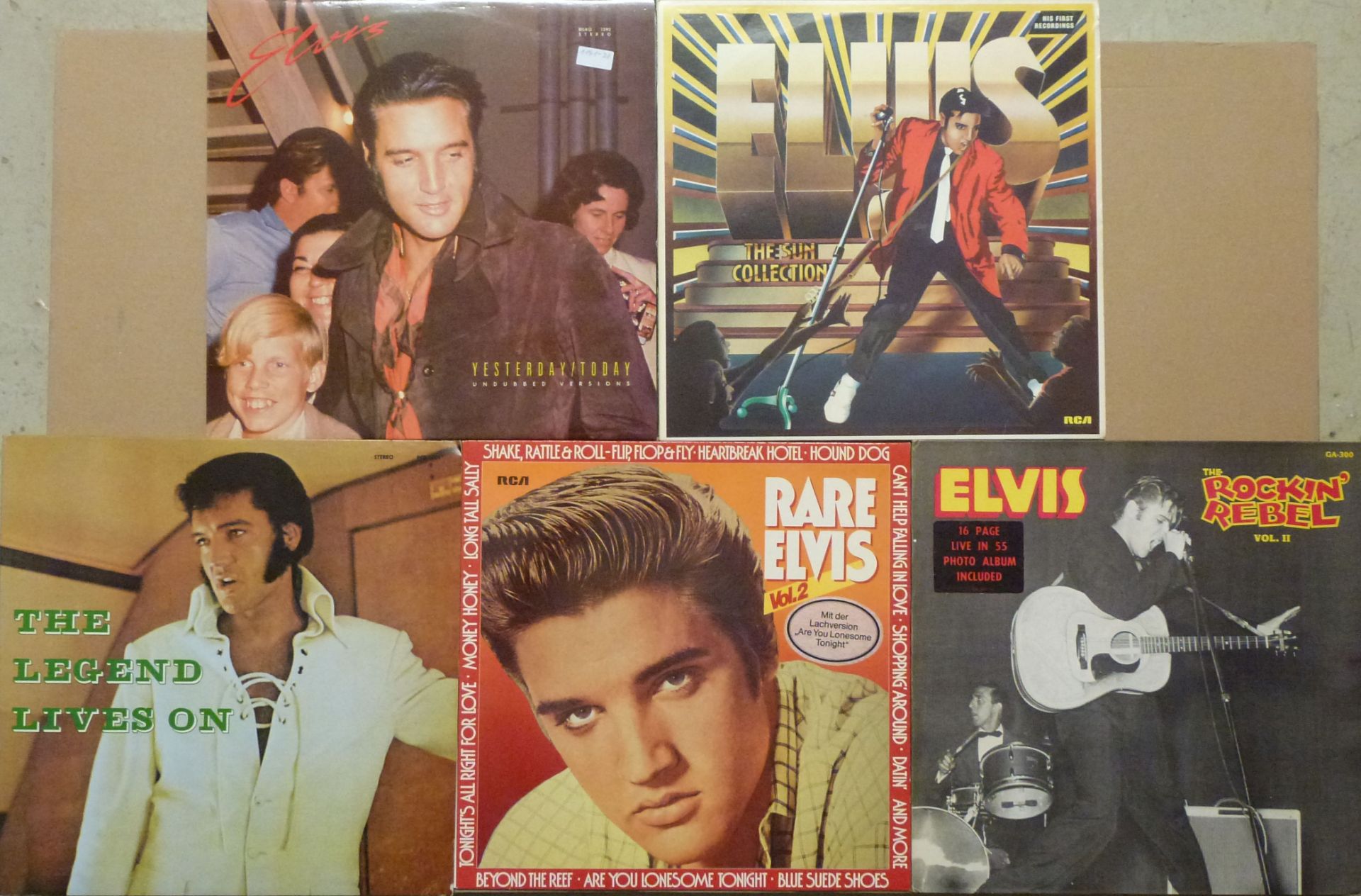 5 Elvis-LPs