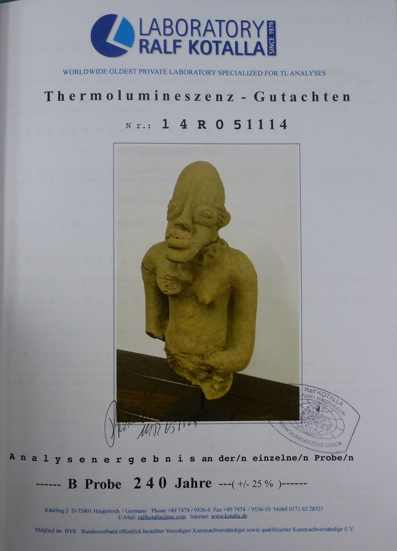 Tonfigur, Mali, 240 Jahre alt - Bild 7 aus 8