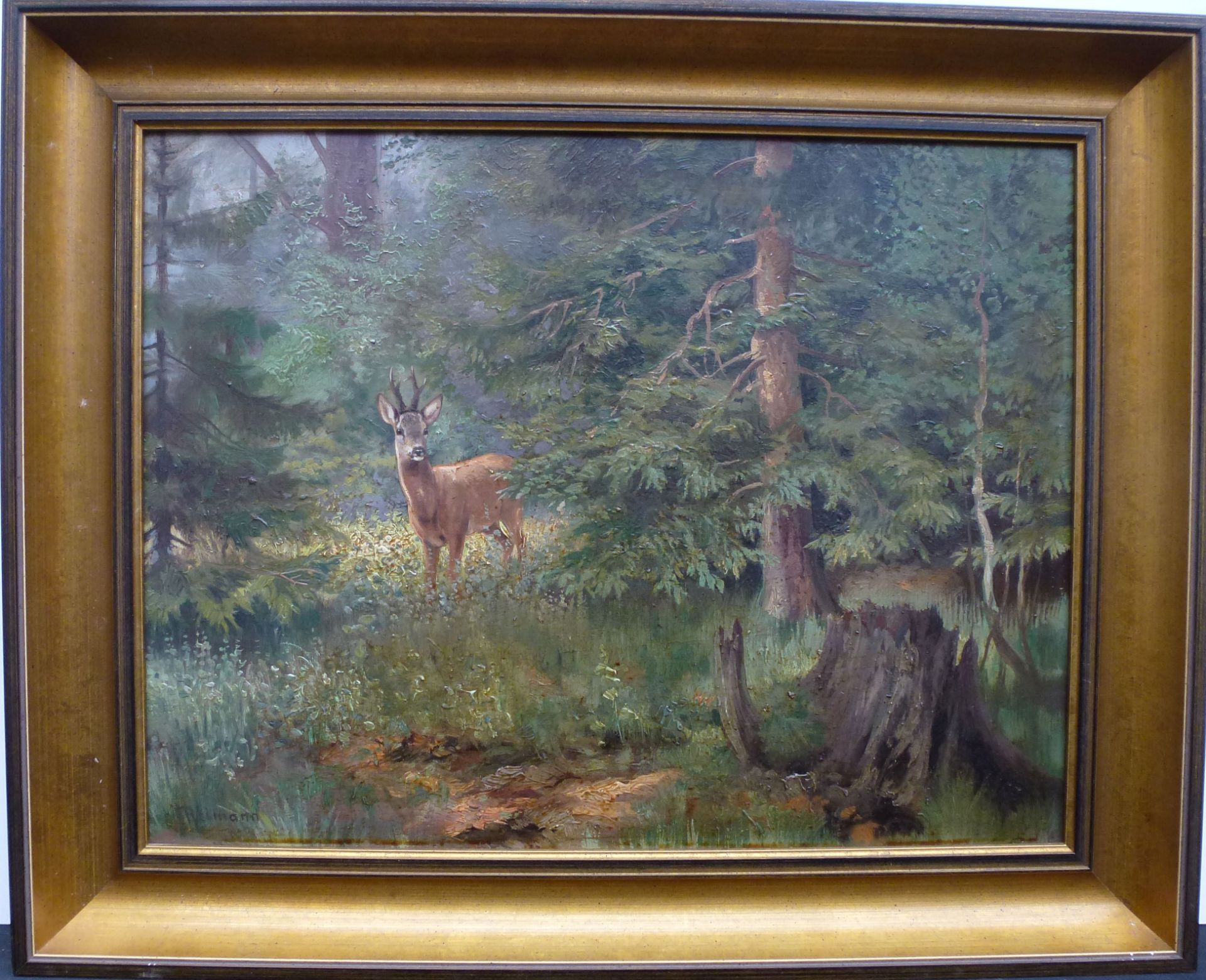 Reimann, Friedrich: Rehbock im Wald - Image 2 of 3