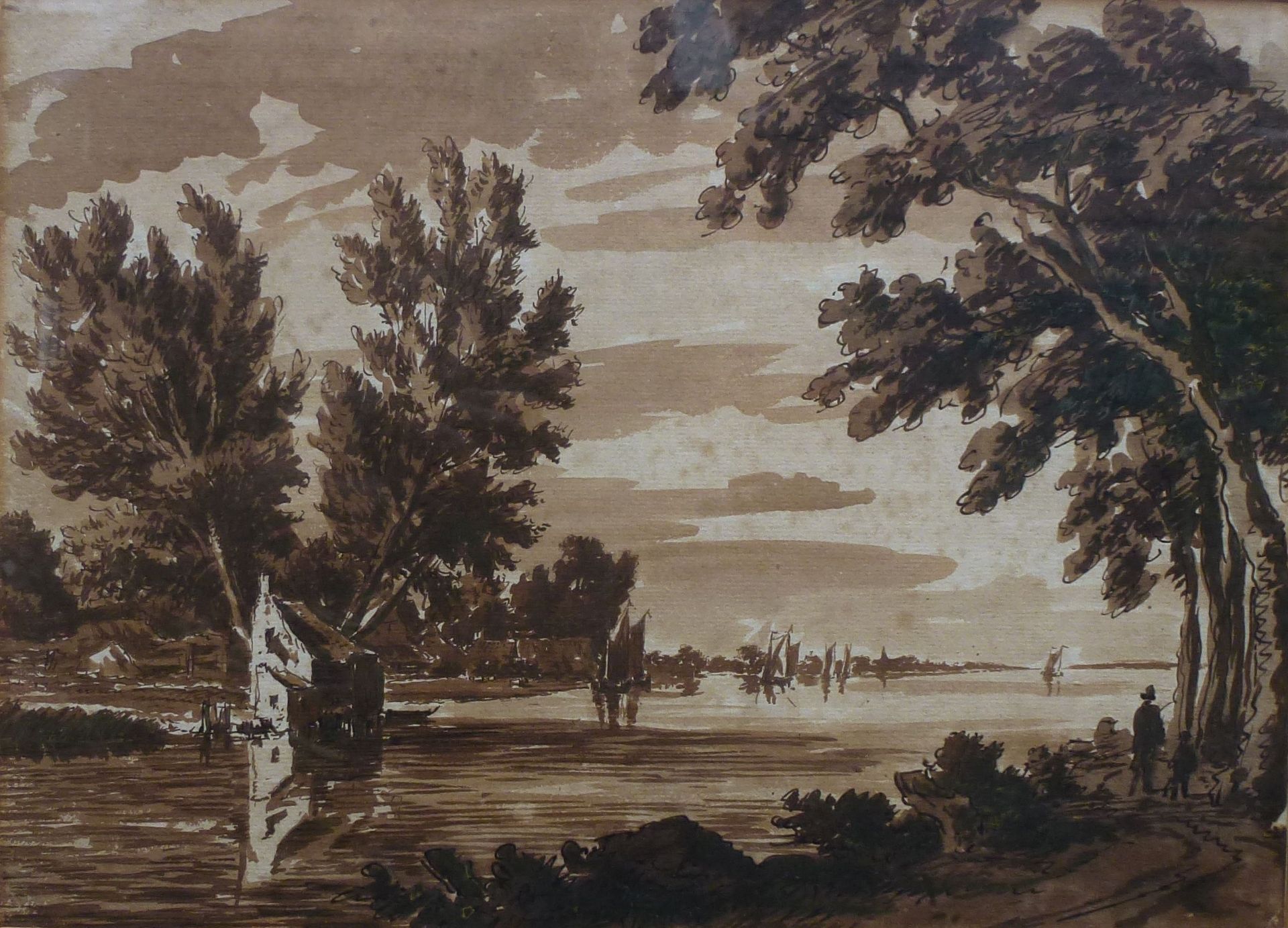 Niederrheinische Landschaft, Holland, 1.V. 19.Jh.