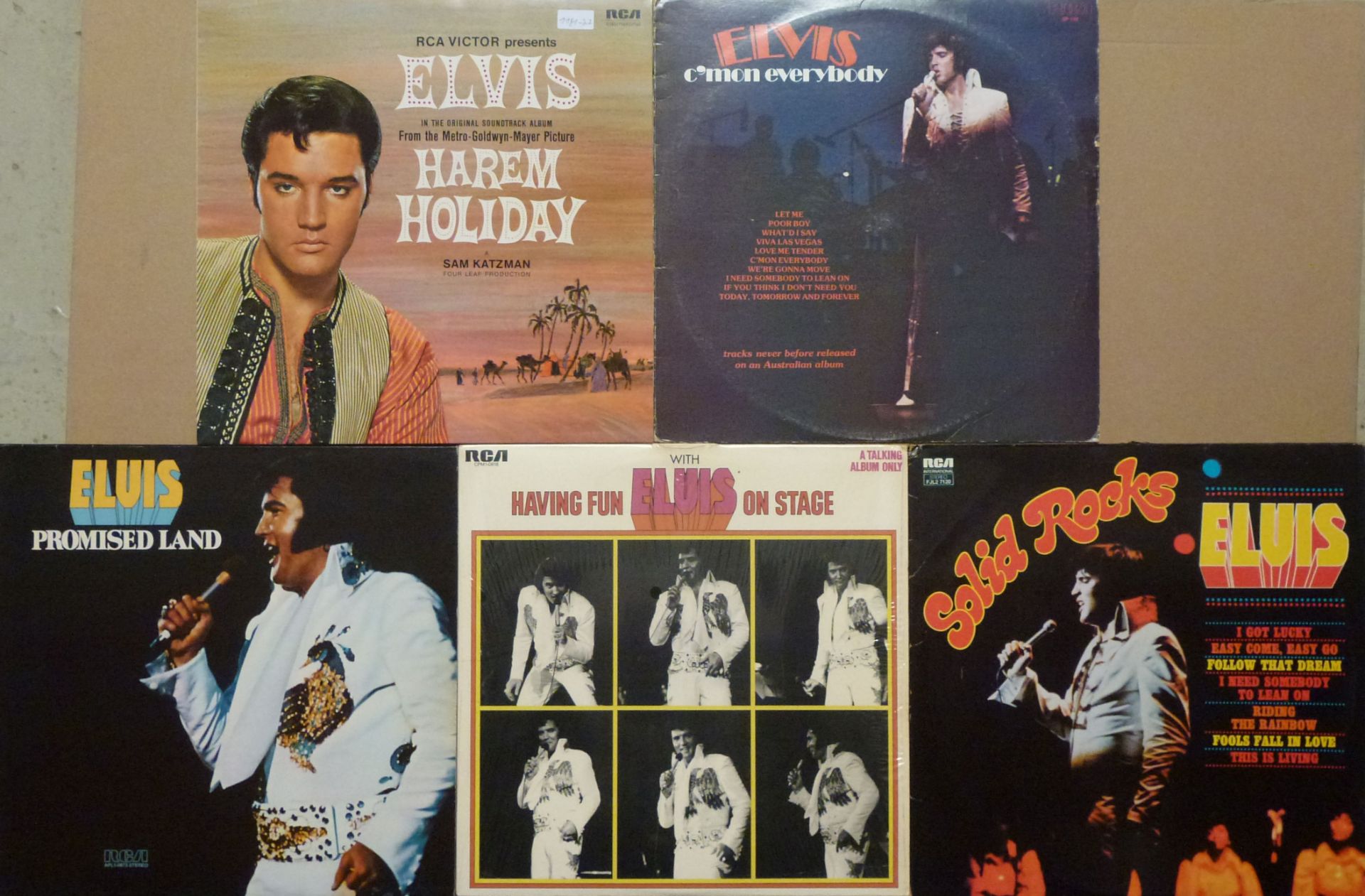 5 Elvis-LPs