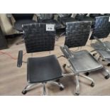 Qty of 2 - Swivel Arm Chairs