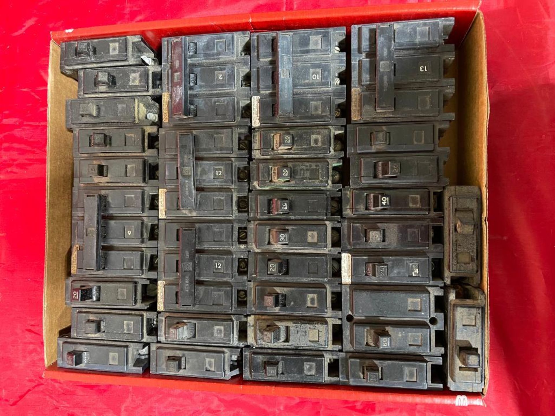 Lot of Westinghouse Circuit Breakers HQP + P Quicklag Single, Double + 3 Pole