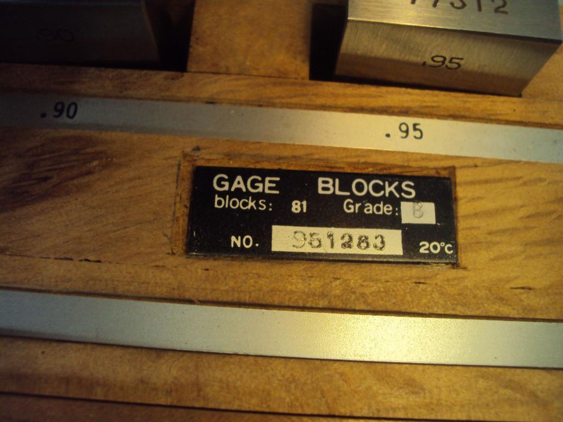 81 PIECE "B" GRADE GAGE BLOCK SET - Bild 3 aus 4