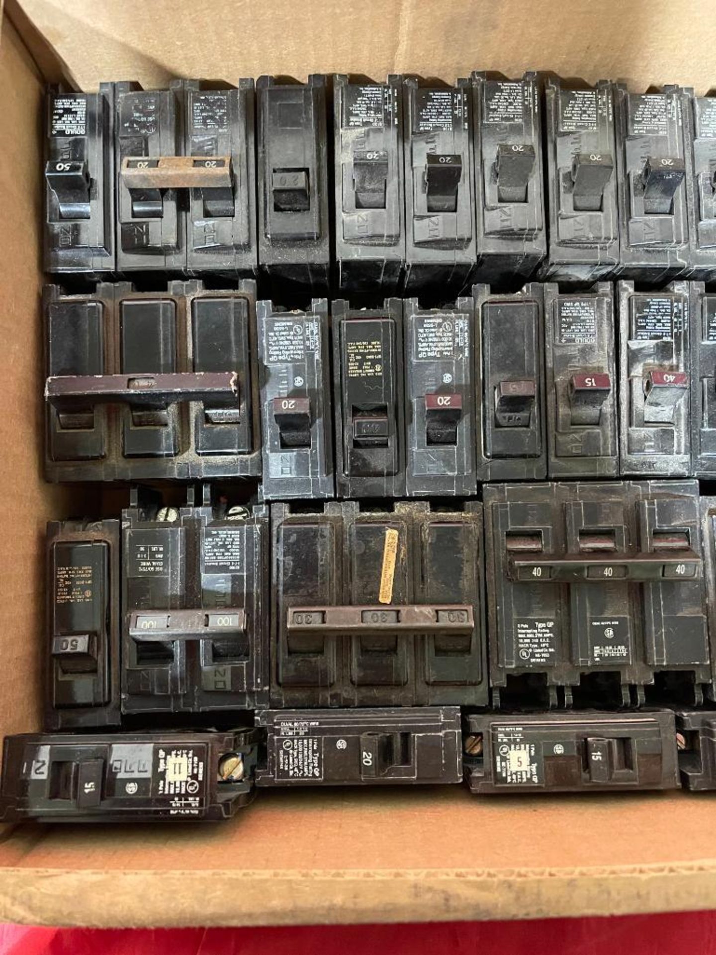 Lot of ITE QP Circuit Breakers Plug In Single, Double + 3 Pole 15-100 Amp - Image 2 of 3