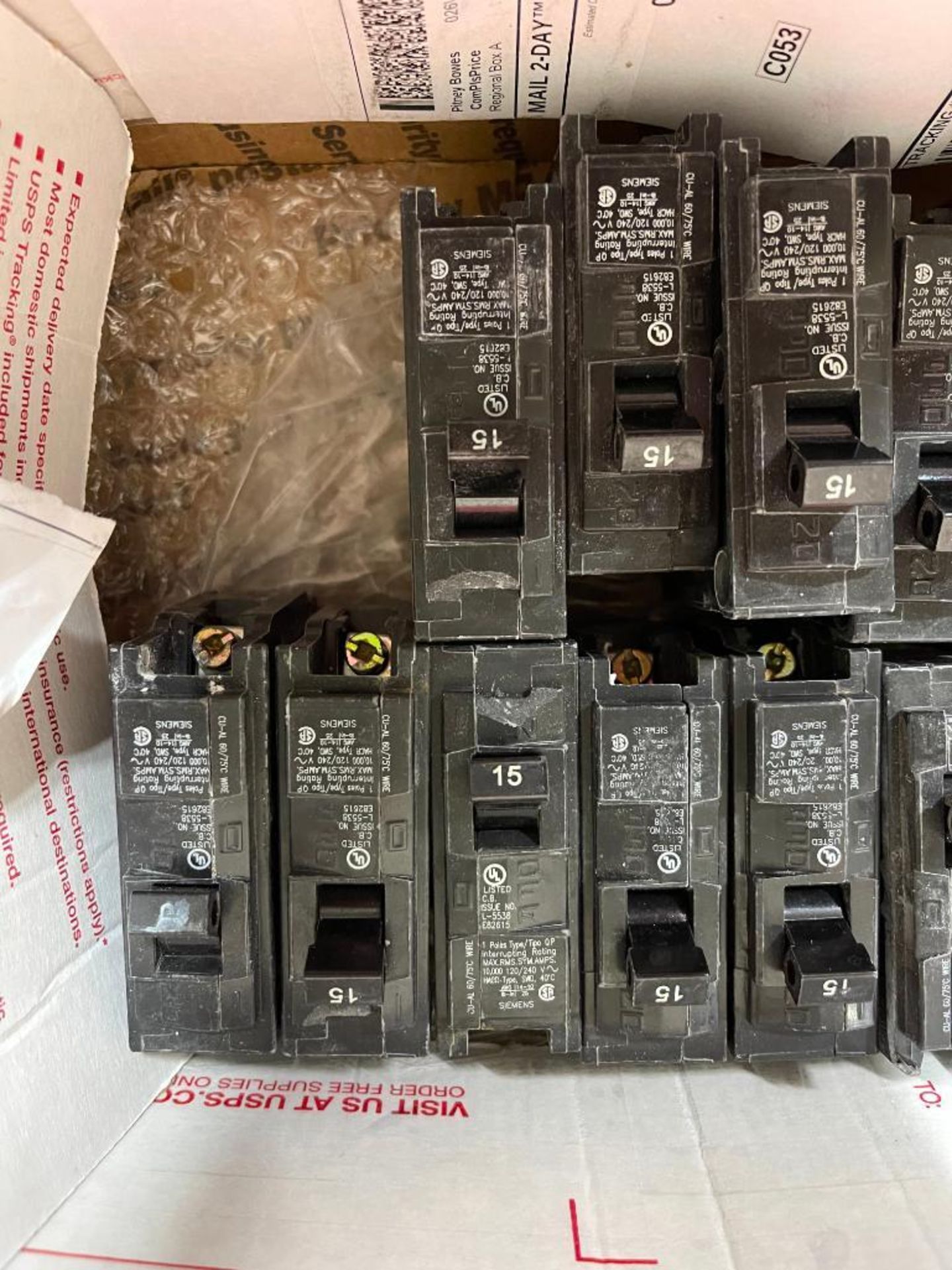 Lot of Siemens Type QP Single Pole Circuit Breakers - Image 3 of 3