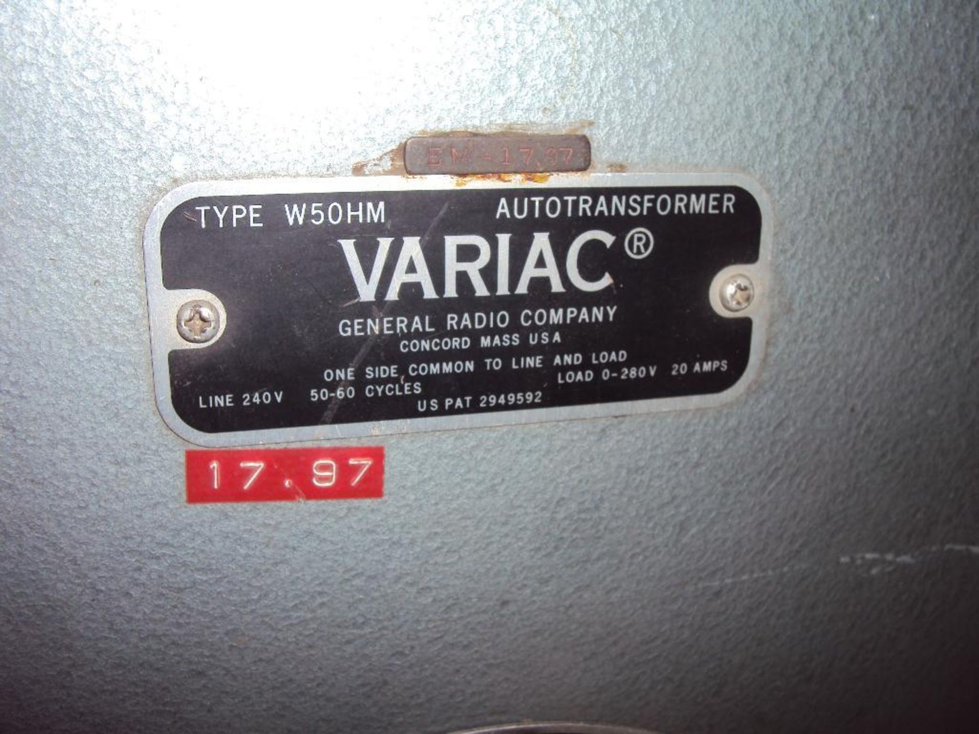 Vairac W50HM Autotransformer - Image 3 of 4