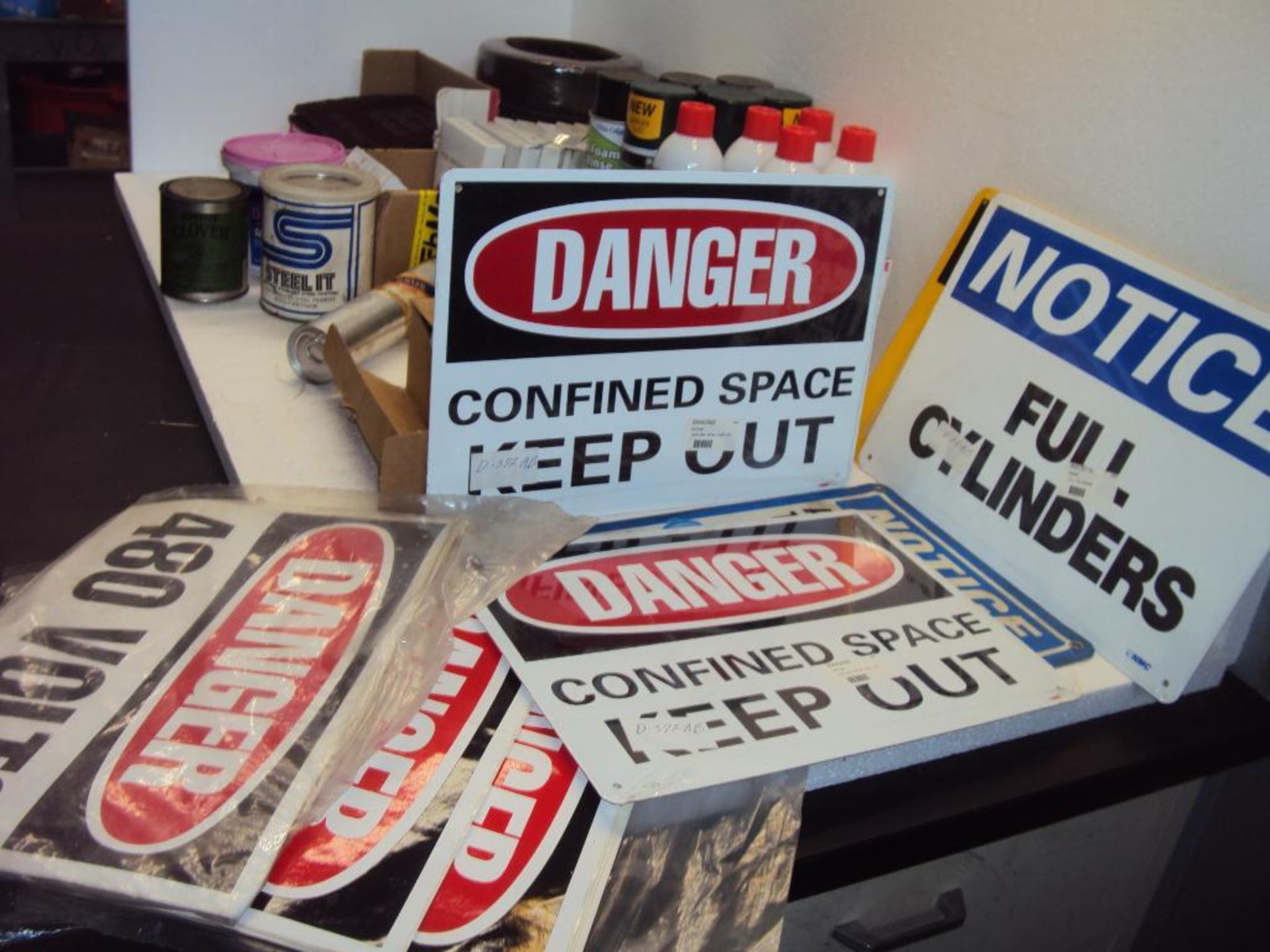 Shop Supplies Signs, cleaners, shim stock and lubricants - Image 8 of 8