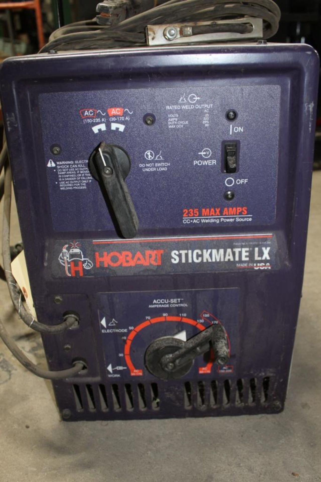 Hobart Stickmate LX CC/AC Welding Power Source w/wheels - Image 4 of 5