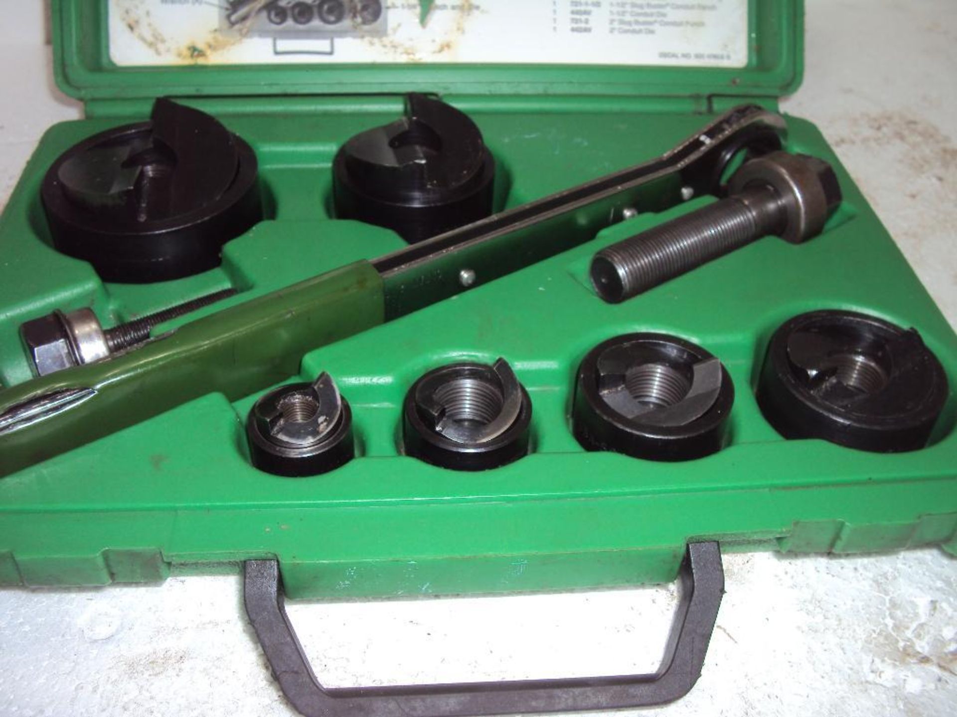 GREENLEE 7238SB SLUGBUSTER 1/2-2" CONDUIT KNOCKOUT PUNCH SET - Image 2 of 4