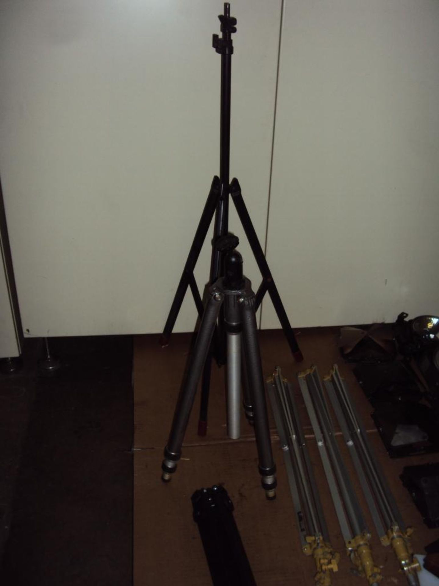 Lot of Tripods, Light Stands, Lights & Shutters - Image 2 of 5