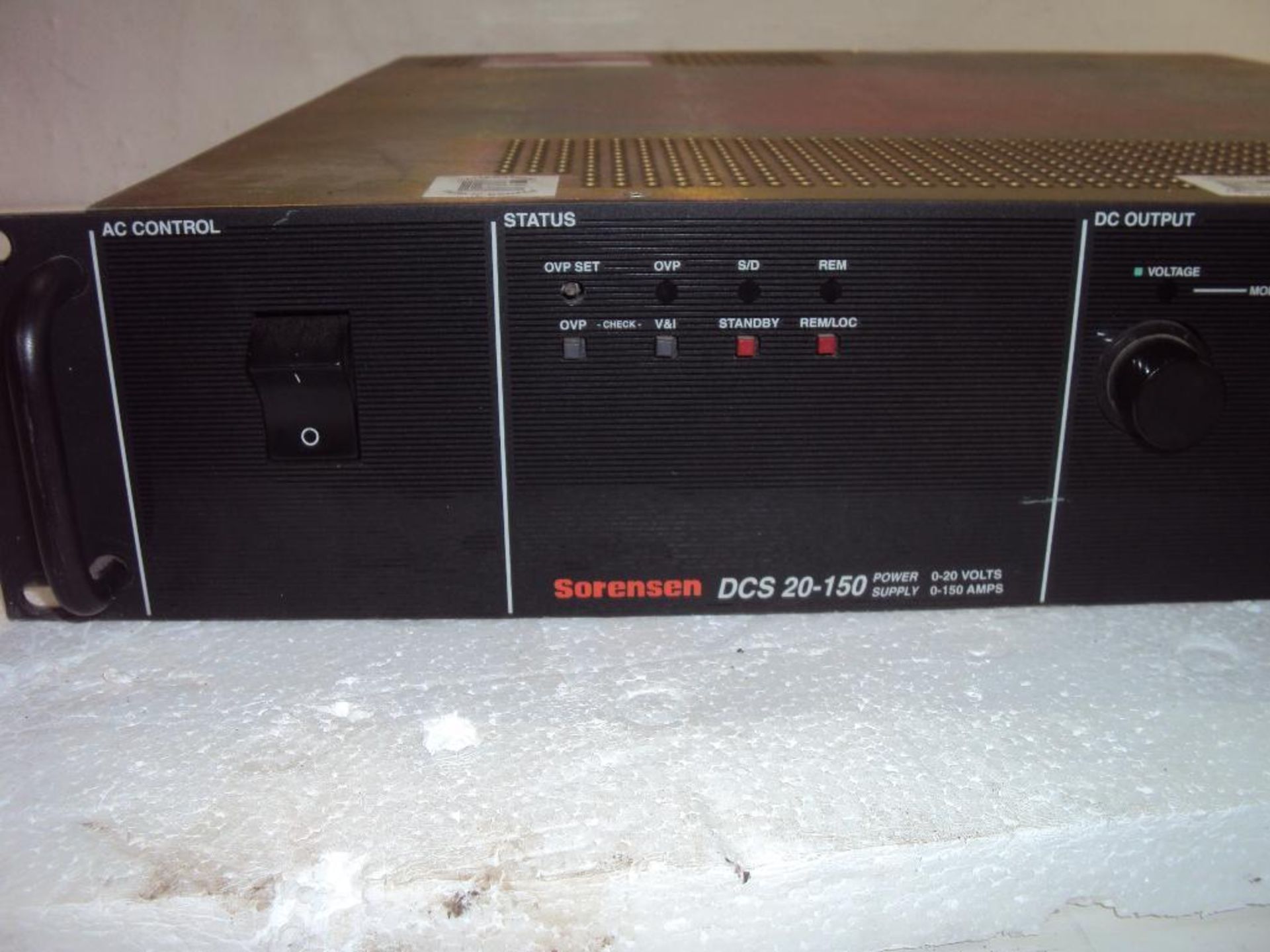 Sorenson DCS20-150 Adjustable 0-20VDC 150A DC Power Supply - Image 2 of 5