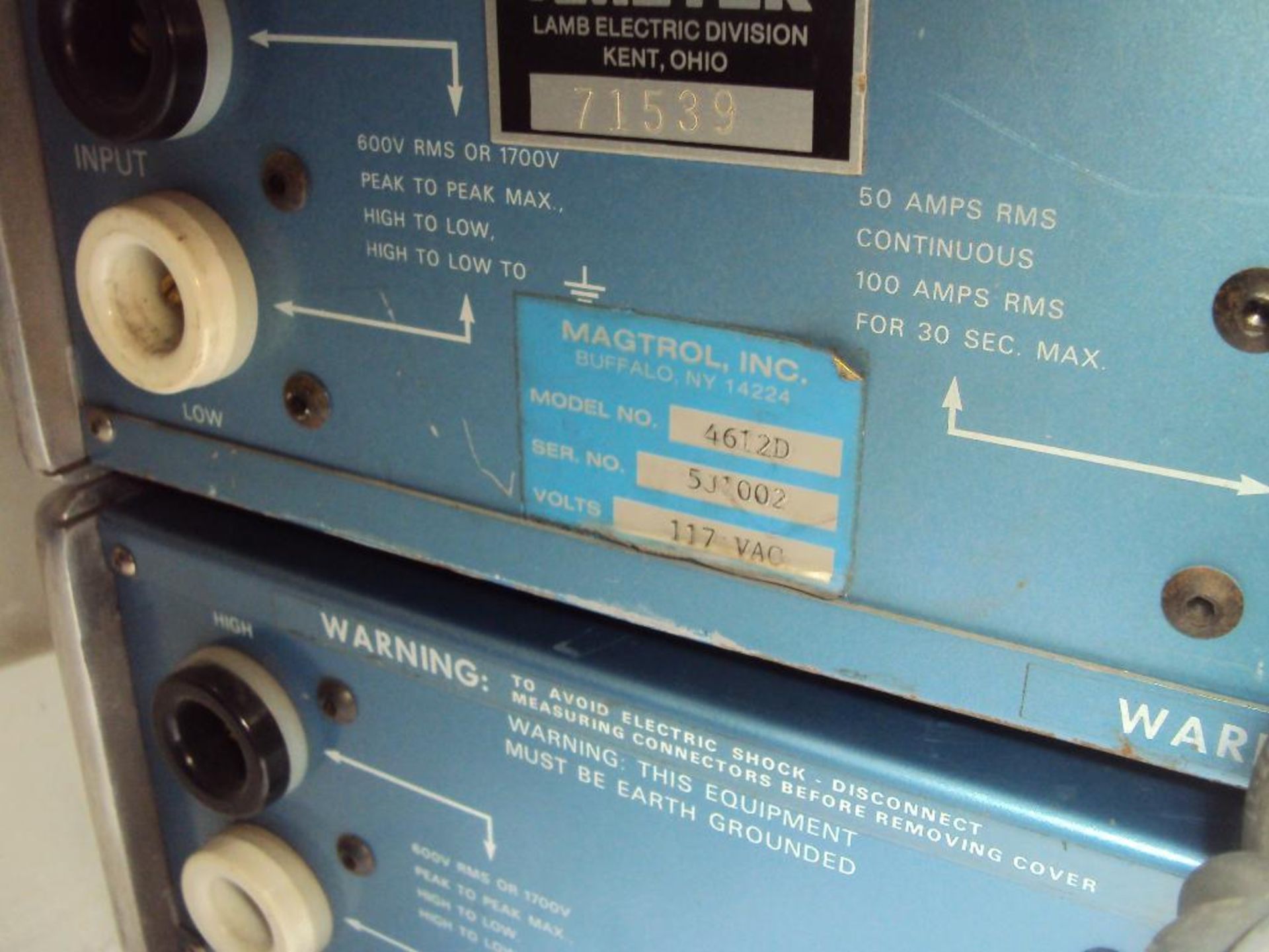 Lot of 2 Magtrol 4612D Power Analyzers - Image 5 of 5