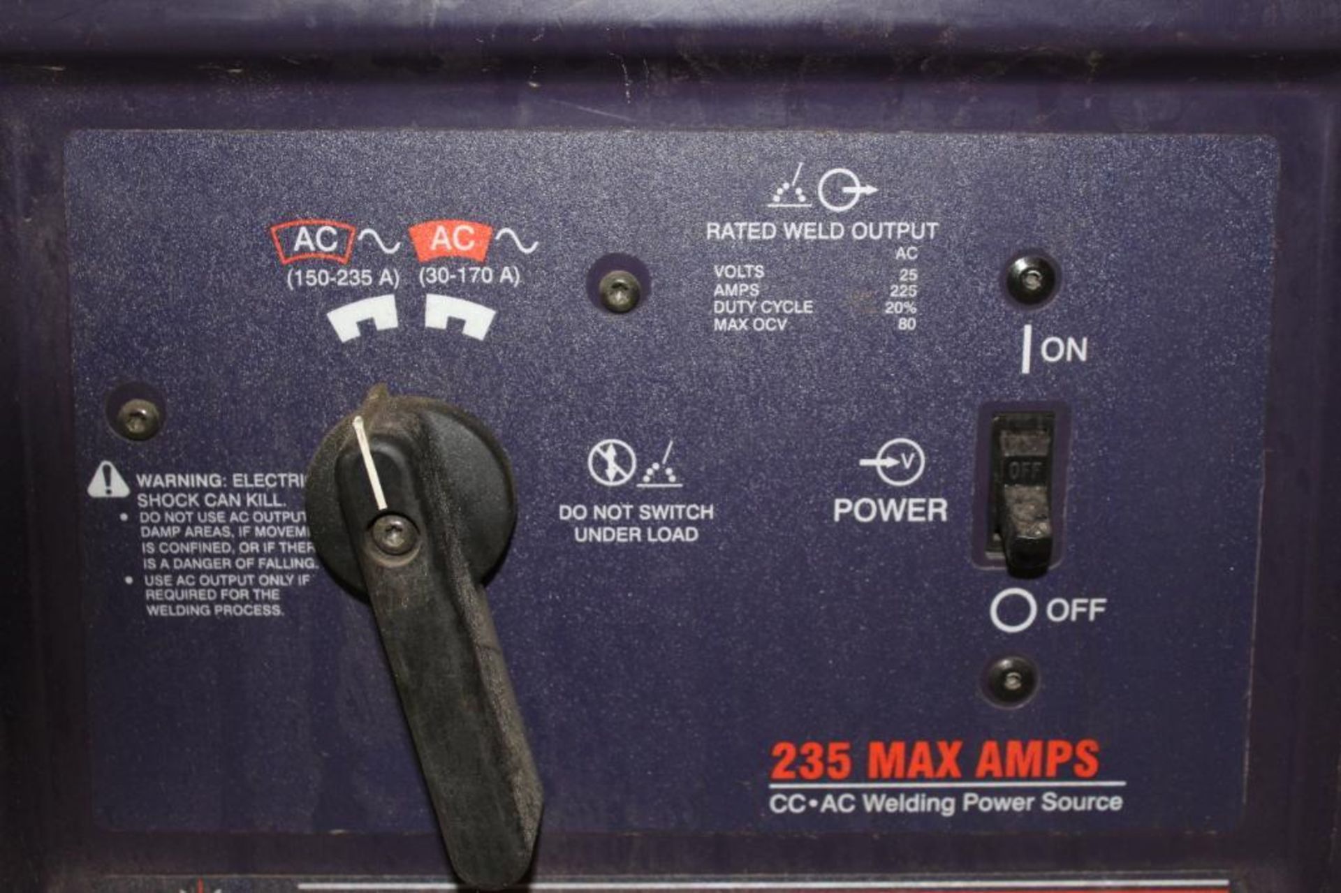 Hobart Stickmate LX CC/AC Welding Power Source w/wheels - Image 3 of 5