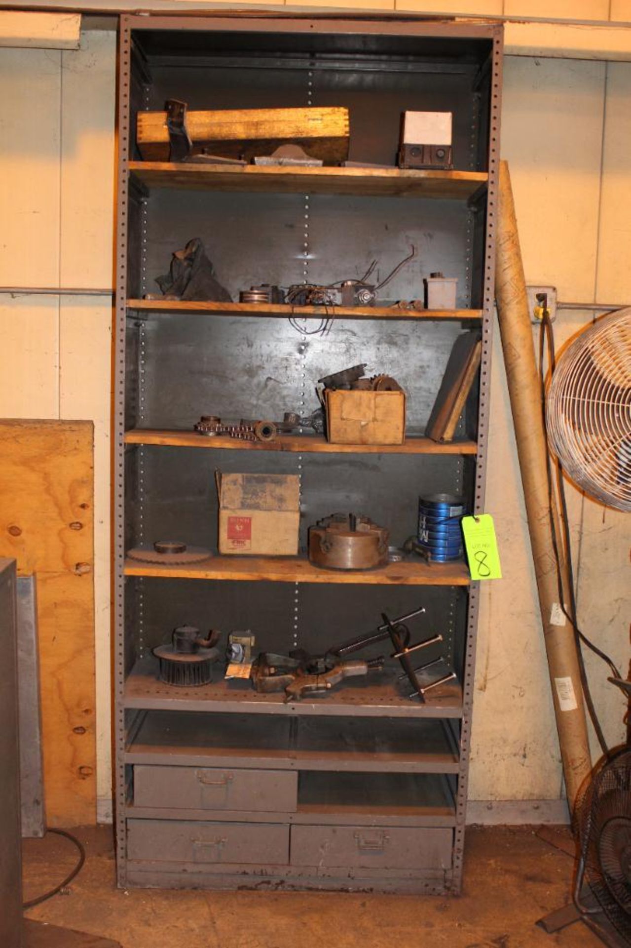 Metal Shelf w/ Contents