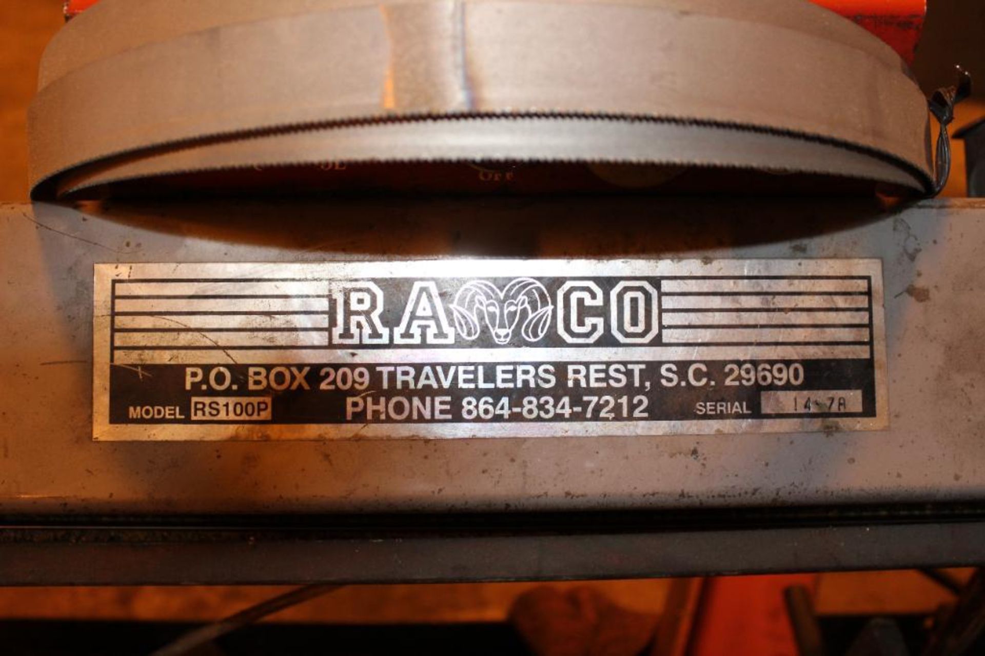 Ramco Model RS100P Horizontal Band Saw - Image 4 of 4