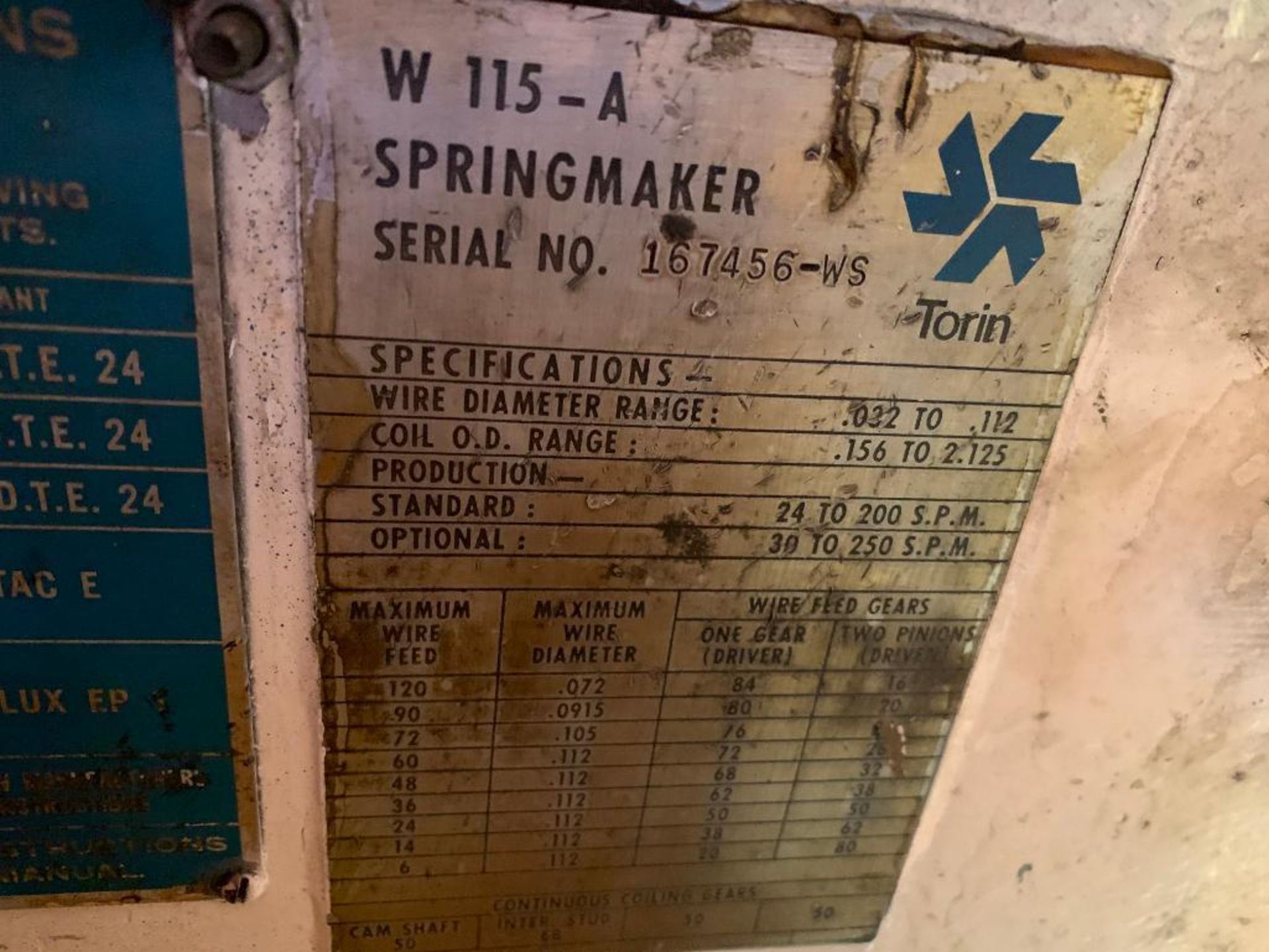 Torin Precision Spring Maker Model 115A - Image 2 of 4