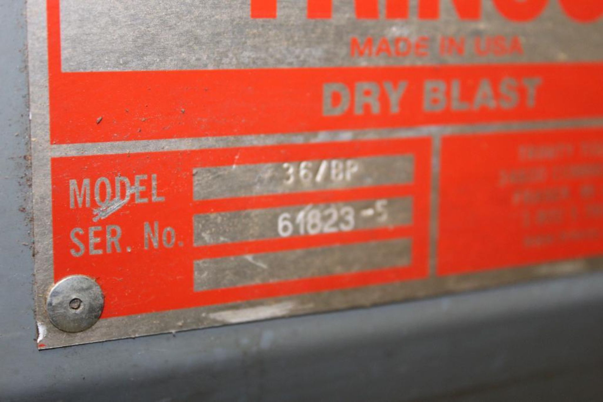 Trinco Model 36/BP Dry Blast Cabinet - Image 3 of 4