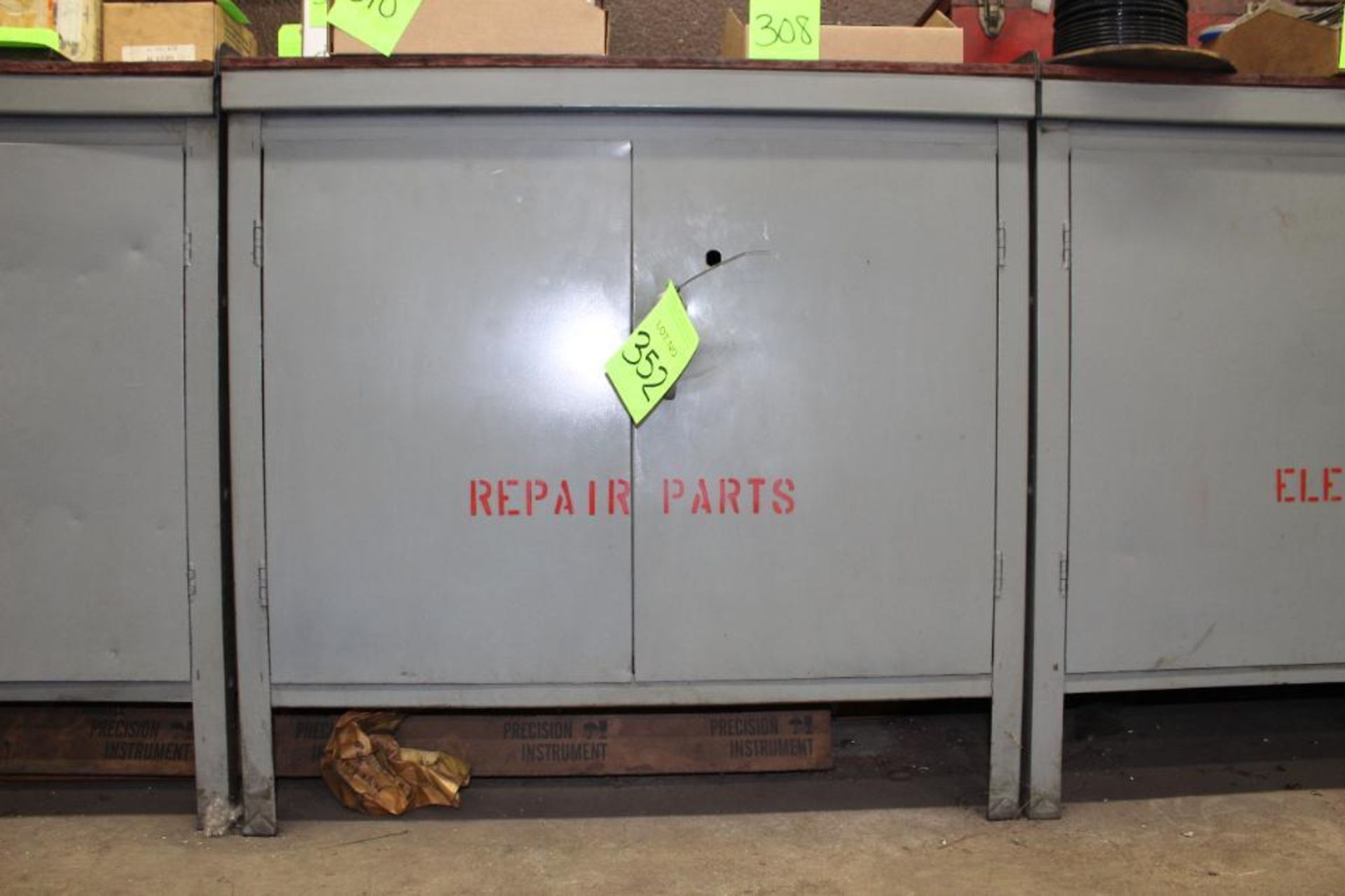 2 Door Metal Cabinet with Contents