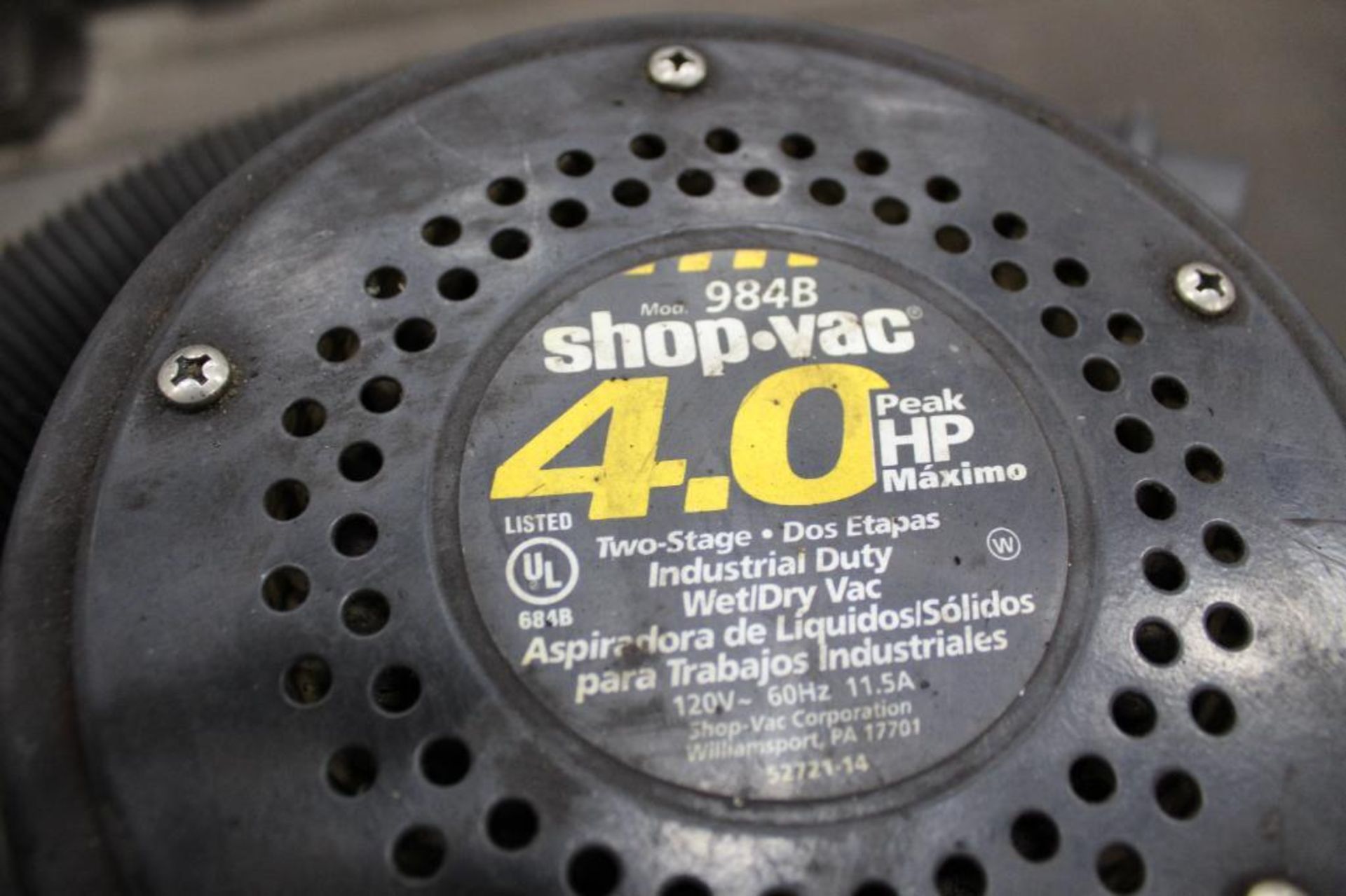 Shopvac Heavy Duty Industrial Wet/Dry Vacumm - Image 2 of 2