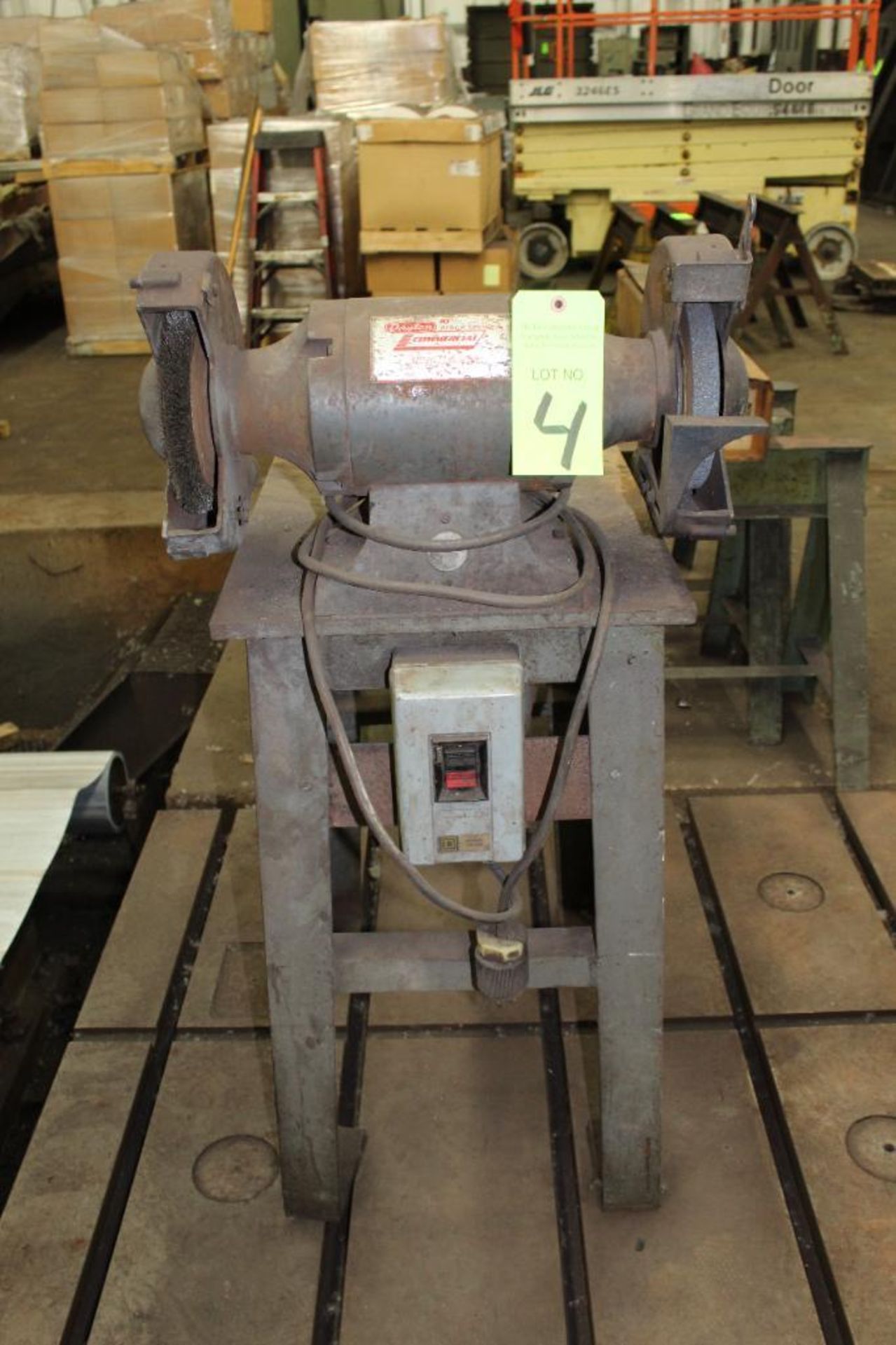 1987 Dayton 10" Bench Grinder on Stand