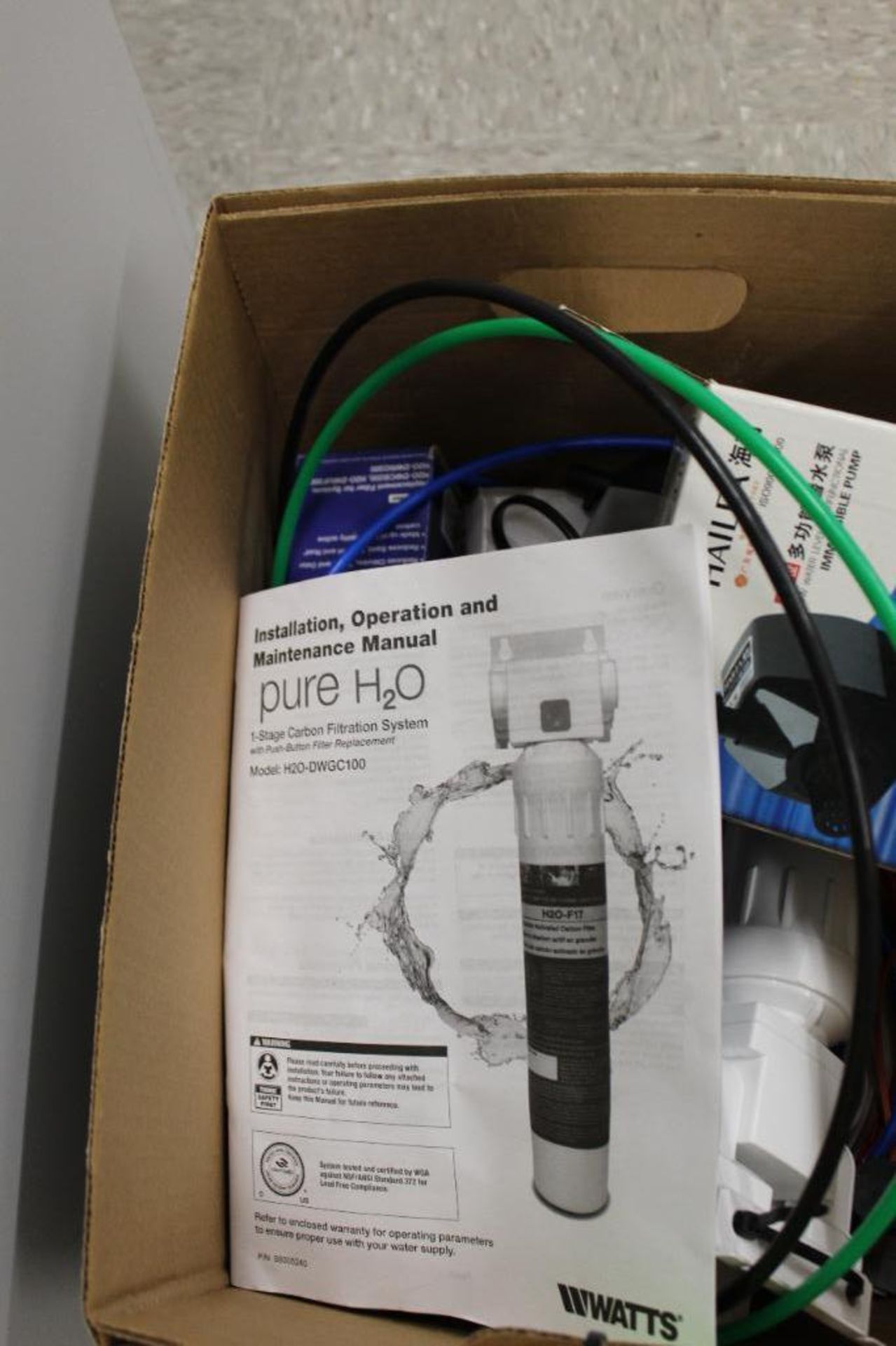 Hailea Immersible Pump & Pure H2O -HZ Carbon Block Filter, Etc. - Image 3 of 3