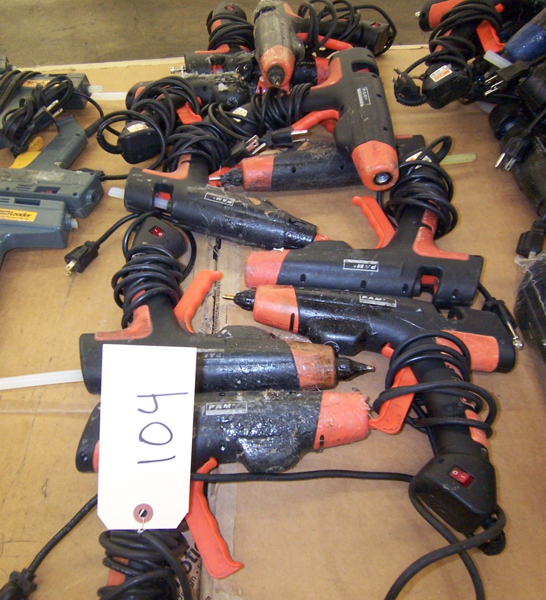 (10) ASSORTED HOT GLUE GUNS