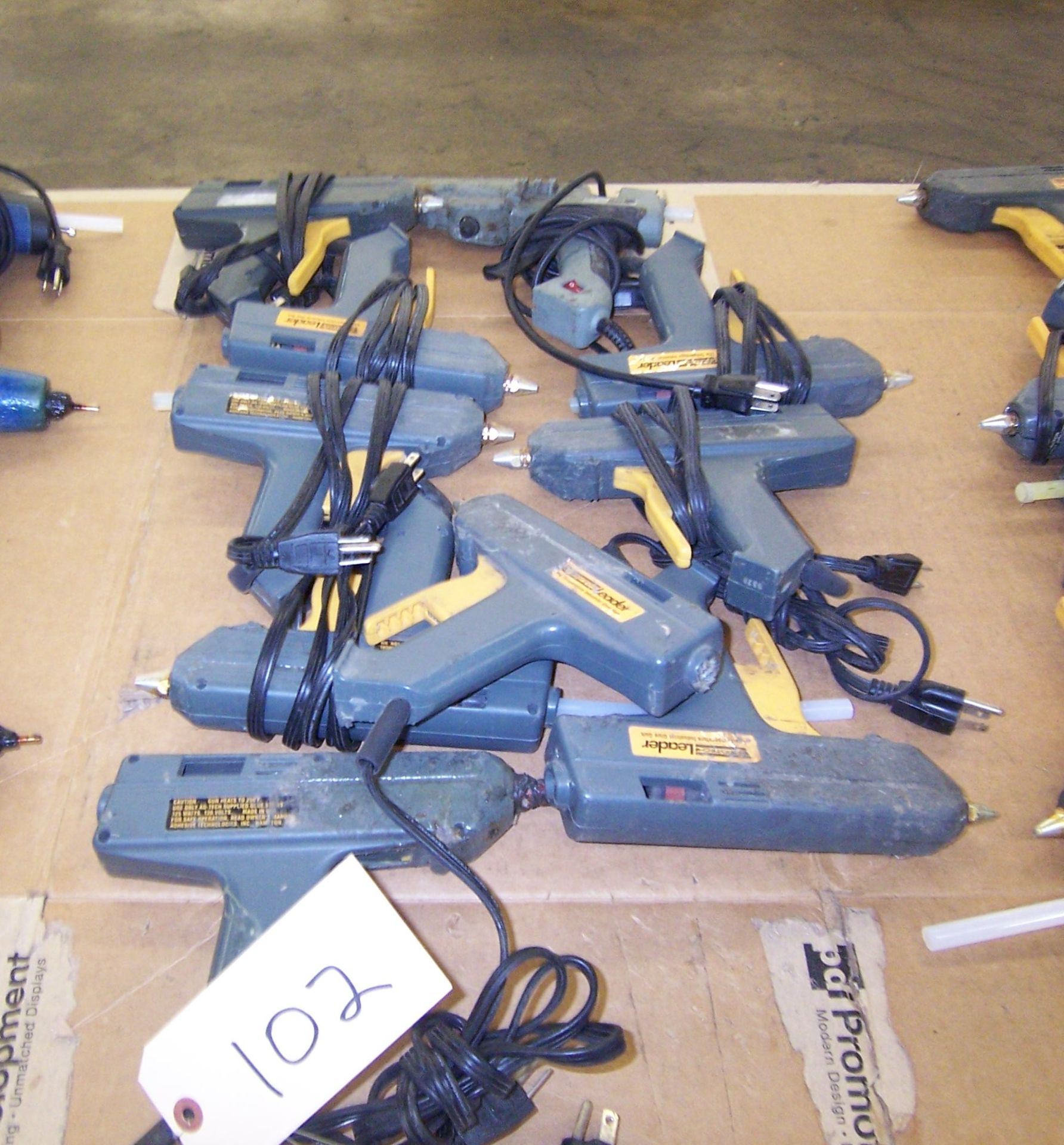 (10) ASSORTED HOT GLUE GUNS