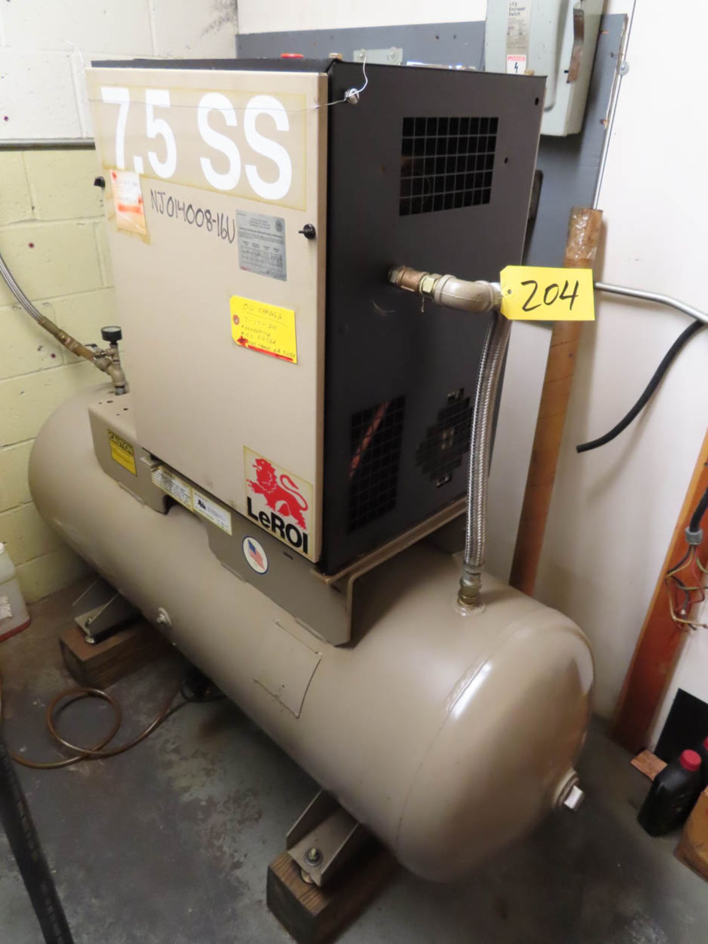 Leroi Mdl.7.5 SS Rotary Screw Type Air Compressor