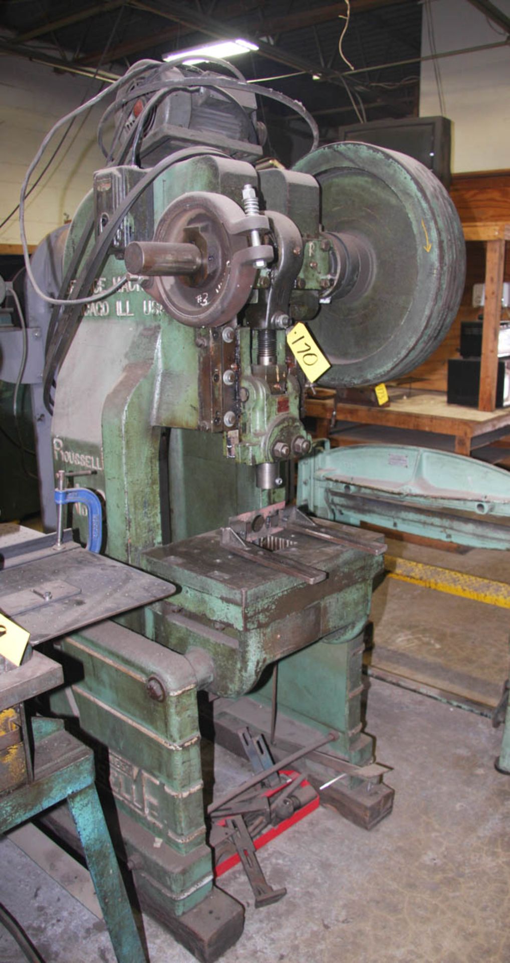 Rouselle NO.3, 25 Ton OBI Fly Wheel Type Mechanical Punch Press