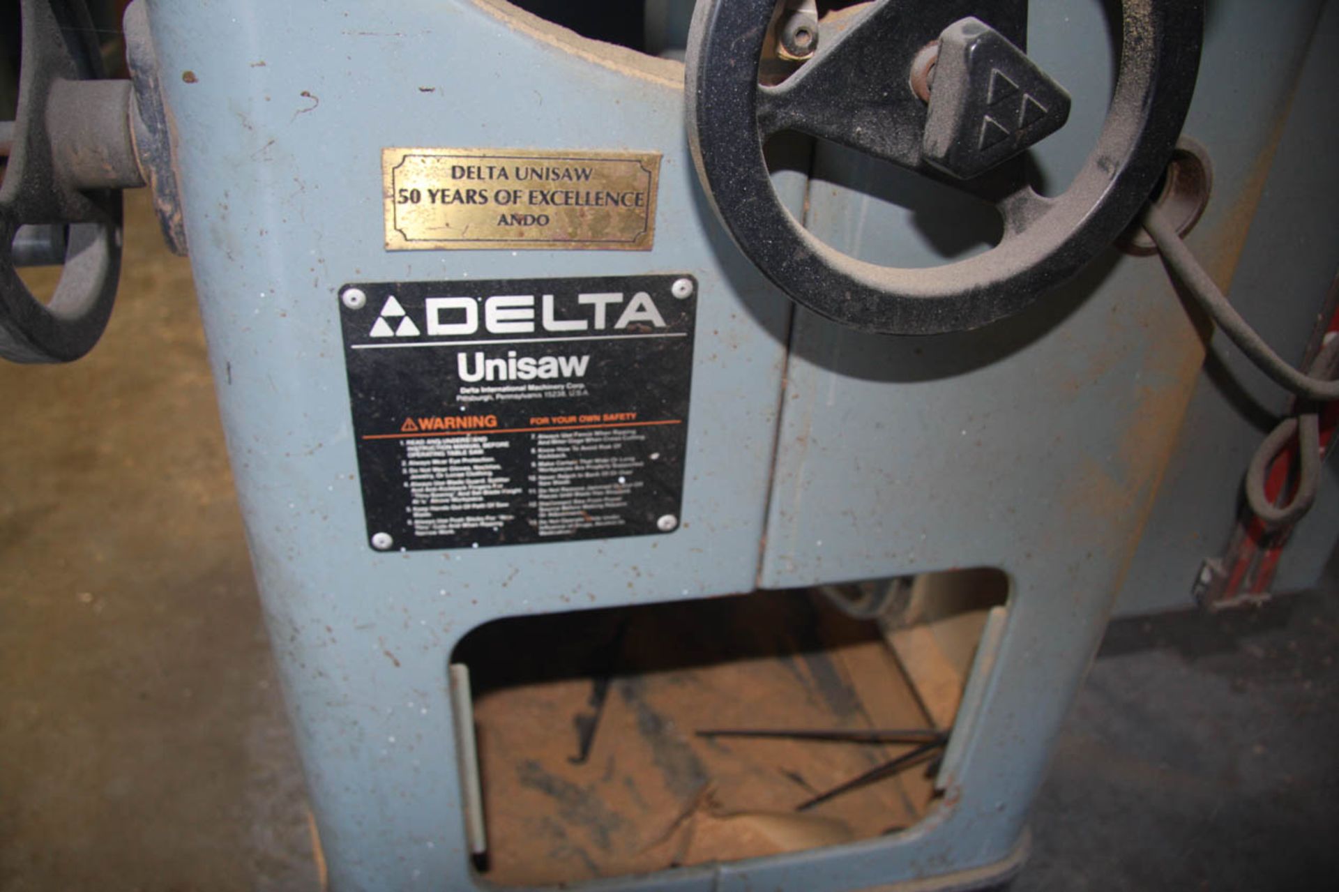 Delta Unisaw Table Saw - Image 2 of 5