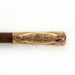 Gold Handle Presentation Cane