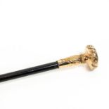 Gold Handle Presentation Cane