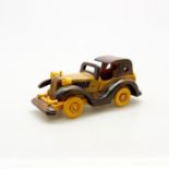 VINTAGE HAND CARVED WOOD CLASSIC ROADSTER CAR MODEL