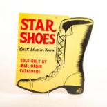 Vintage Star Shoes Best Shoe In Town Advertising Sign