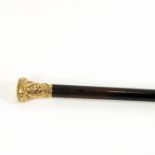 Gold Handle Presentation Cane