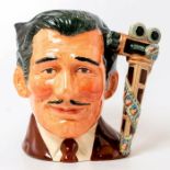 Royal Doulton Lg Character Jug, Clark Gable, Design Sample