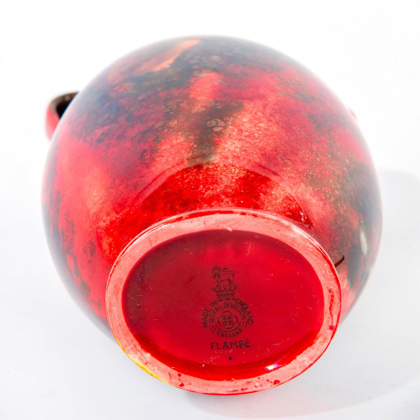 Royal Doulton Double Handled Flambe Vase - Image 3 of 3