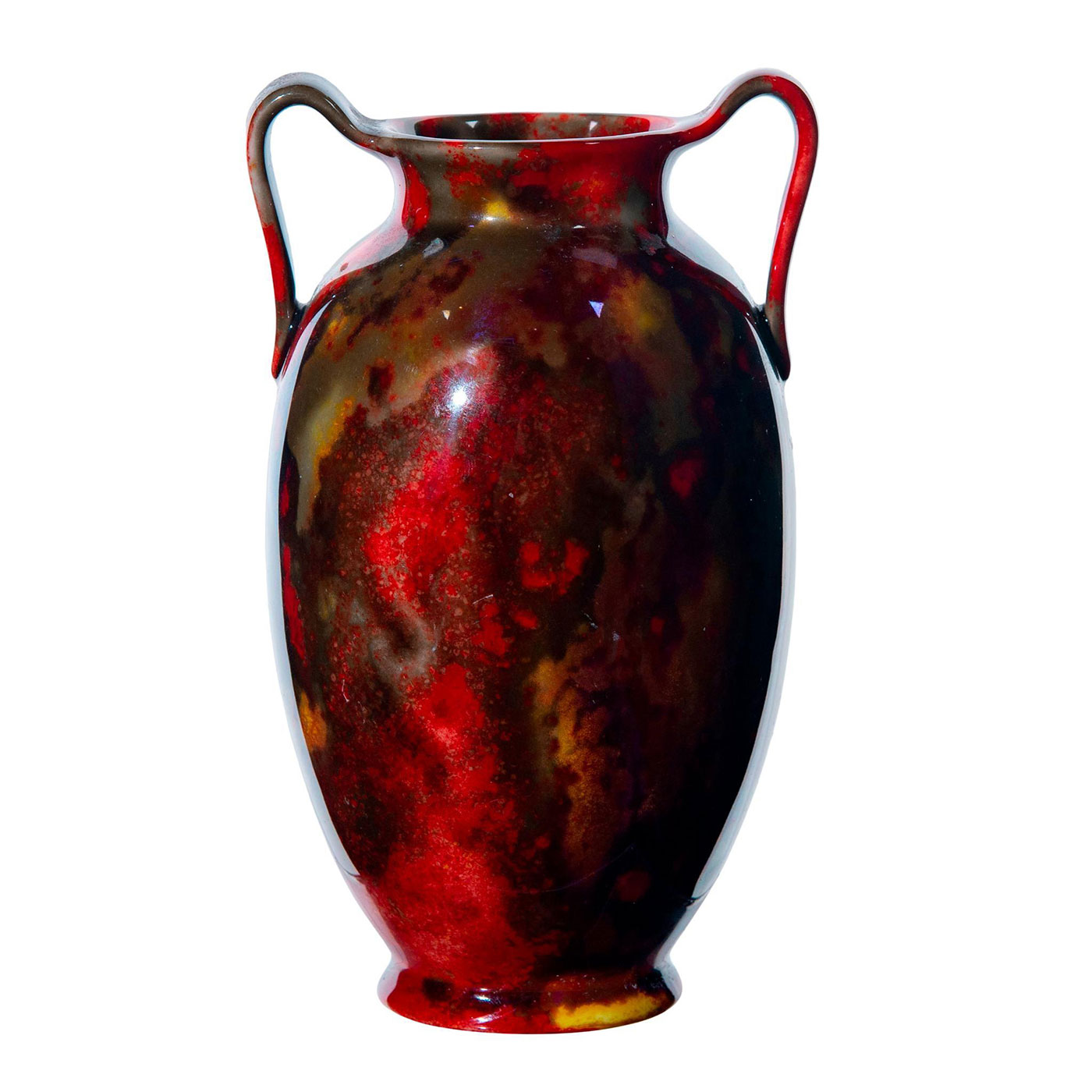 Royal Doulton Double Handled Flambe Vase - Image 2 of 3