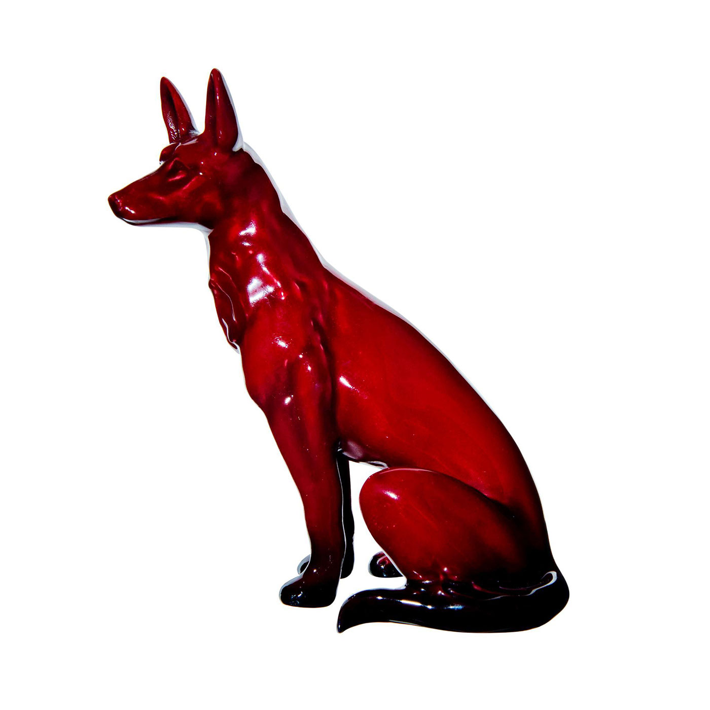 Royal Doulton Flambe Animal Figurine, Alsatian HN921 - Image 3 of 5