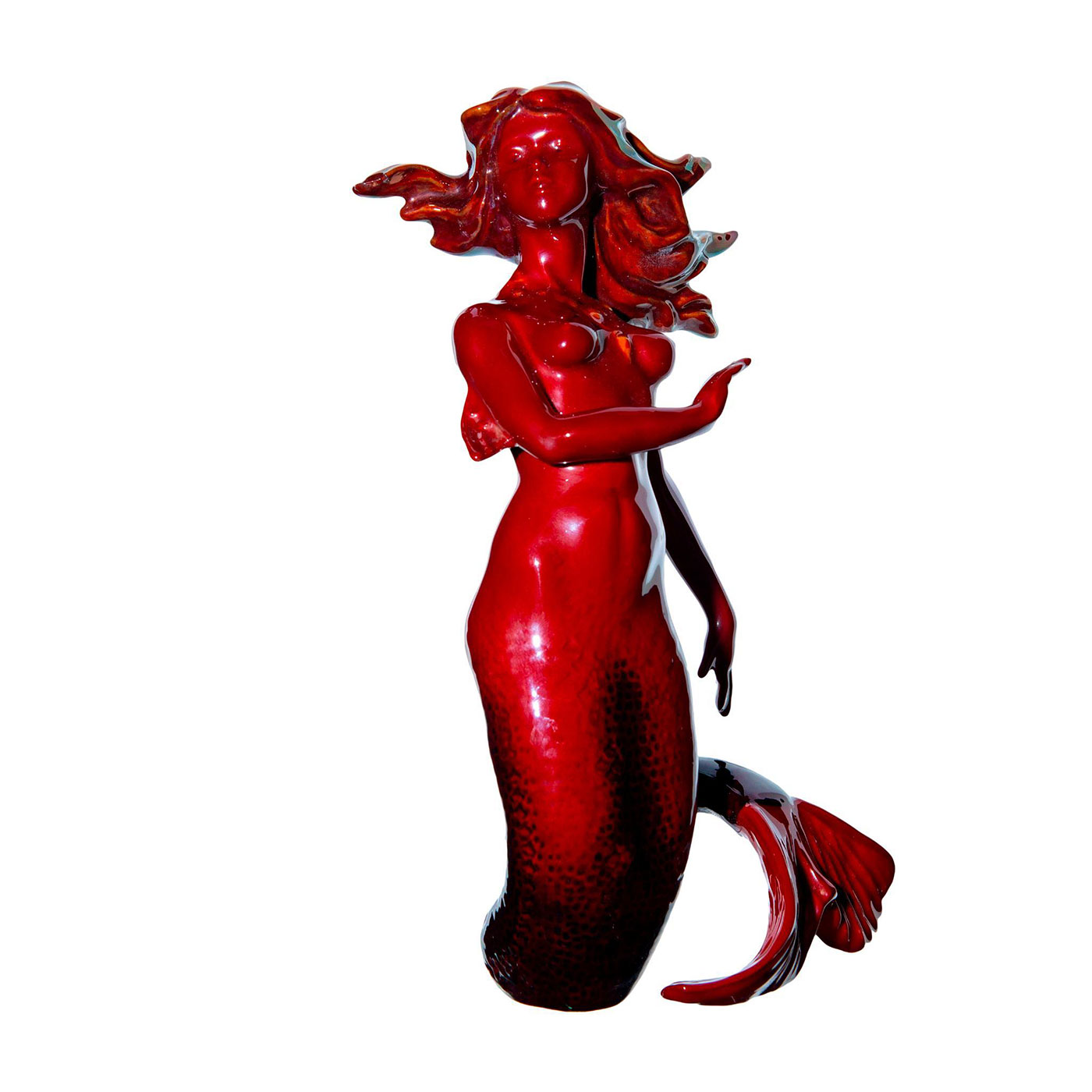 Royal Doulton Prototype Flambe Figurine, Siren HN4693