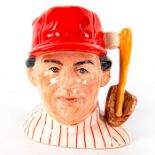 The Baseball Player D6957 - Small - Royal Doulton Character Jug