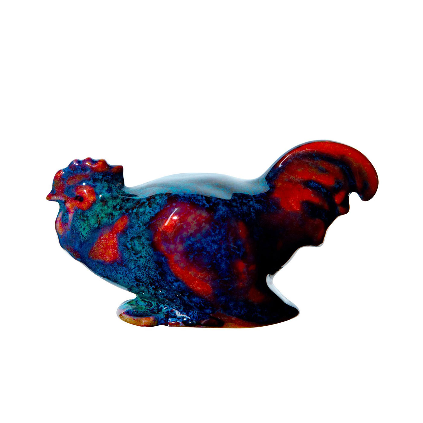 Royal Doulton Sung Flambe Figurine, Cockerel, Crouching HN267 - Image 4 of 5