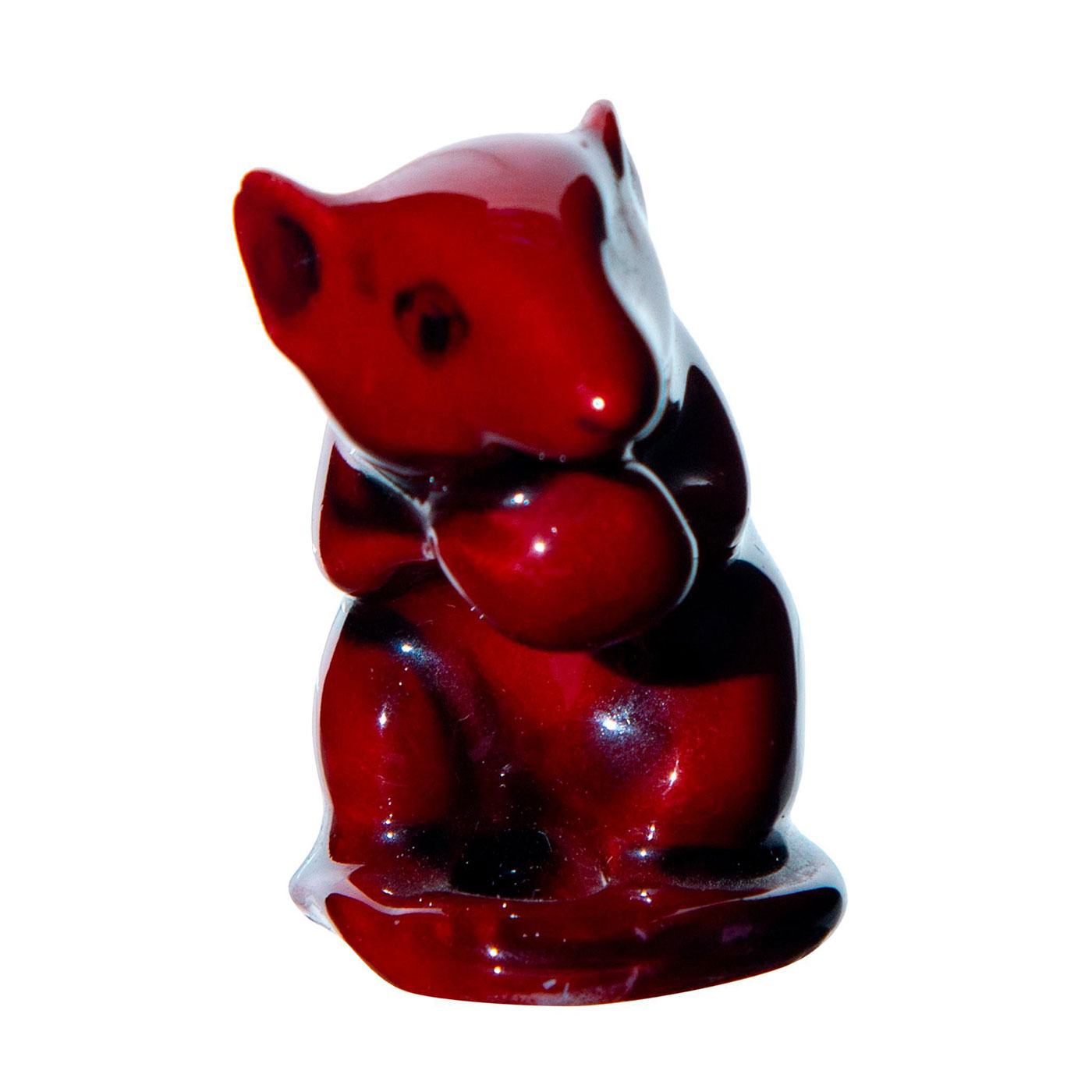 Royal Doulton Animal Flambe, Mouse With A Nut - Image 2 of 5