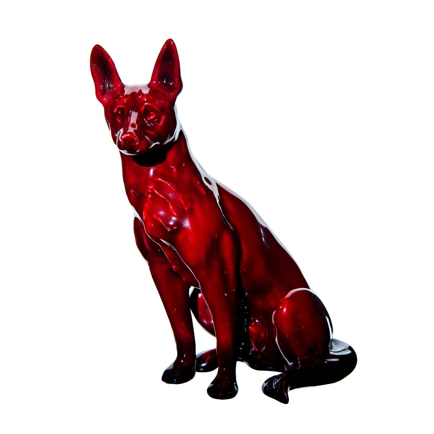 Royal Doulton Flambe Animal Figurine, Alsatian HN921 - Image 2 of 5