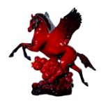 Royal Doulton Prototype Flambe Figurine, Pegasus