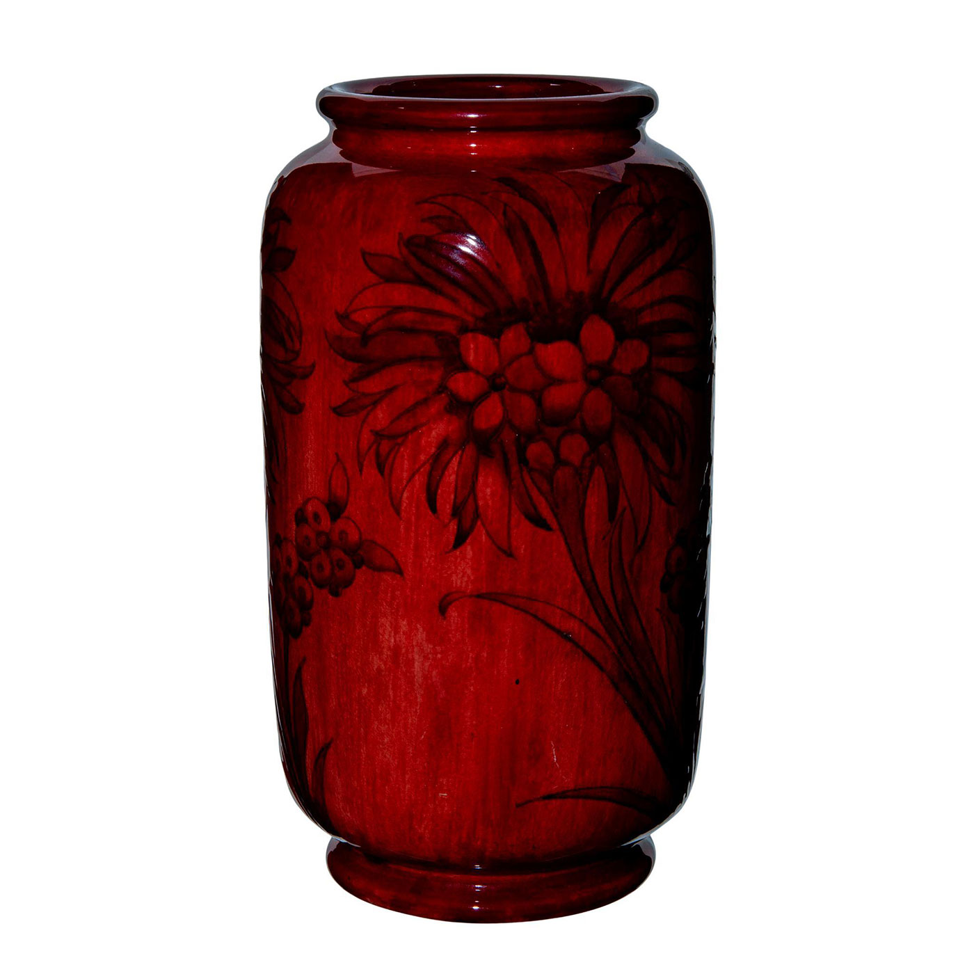 Large Moorcroft Floral Vase, Cornflower Pattern - Image 3 of 4